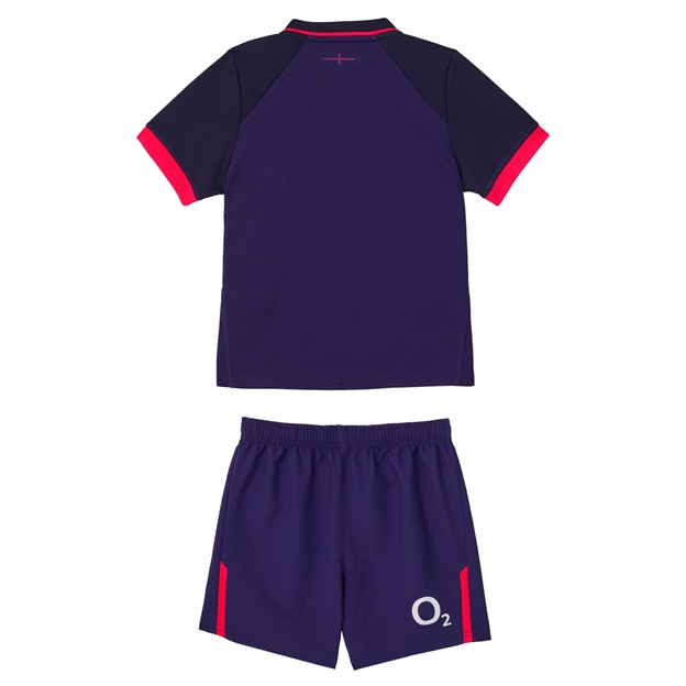 England Infants Away Rugby Kit 26/27 Maritime Blue - Back View