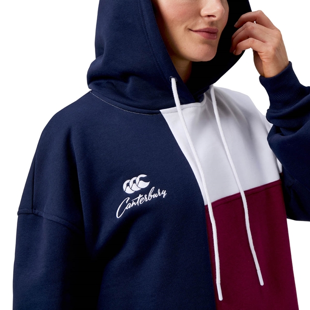 Canterbury Womens Harlequin Hoodie Multi Colour - Model Hood