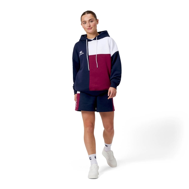 Canterbury Womens Harlequin Hoodie Multi Colour - Model Walking
