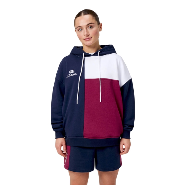 Canterbury Womens Harlequin Hoodie Multi Colour - Model Front