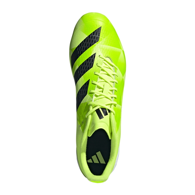 adidas Adults Adizero RS15 Ultimate Soft Ground Rugby Boots Yellow - Top