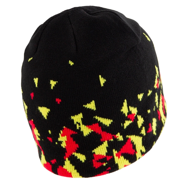 Wales Adults Knitted Skull Beanie 25/26 Black - Back