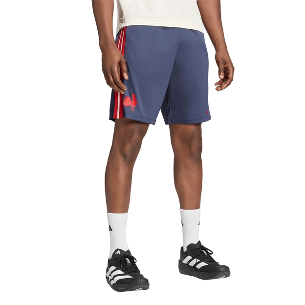 France Mens Gym Shorts 26/27 Shadow Navy - Model Front View