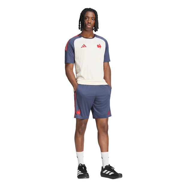 France Mens Gym Shorts 26/27 Shadow Navy - Model Walking View