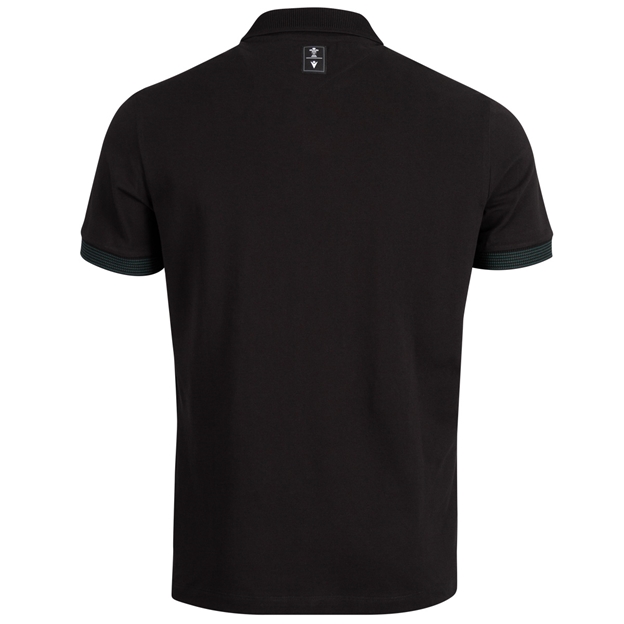 Wales Mens Travel Polo 26/27 Black - Back View