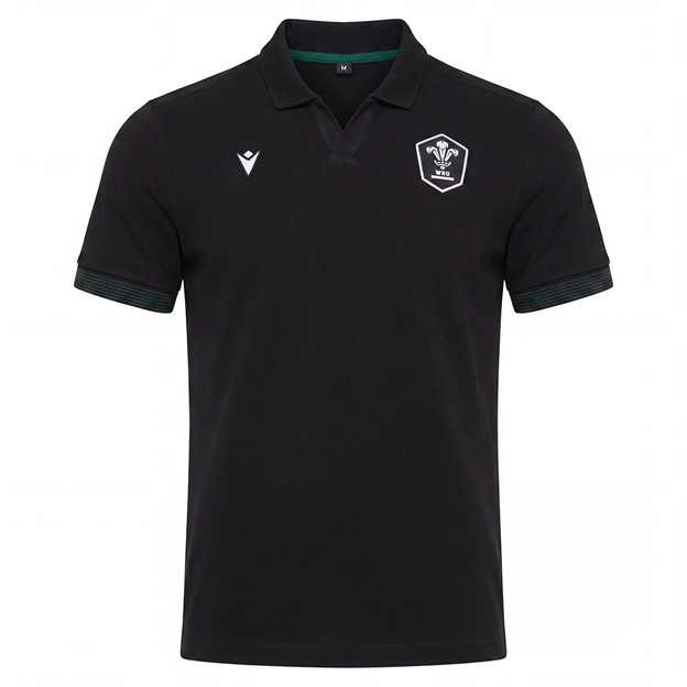 Wales Mens Travel Polo 26/27 - Black