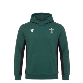 Wales Kids Travel Hoodie 26/27 Green - Front View