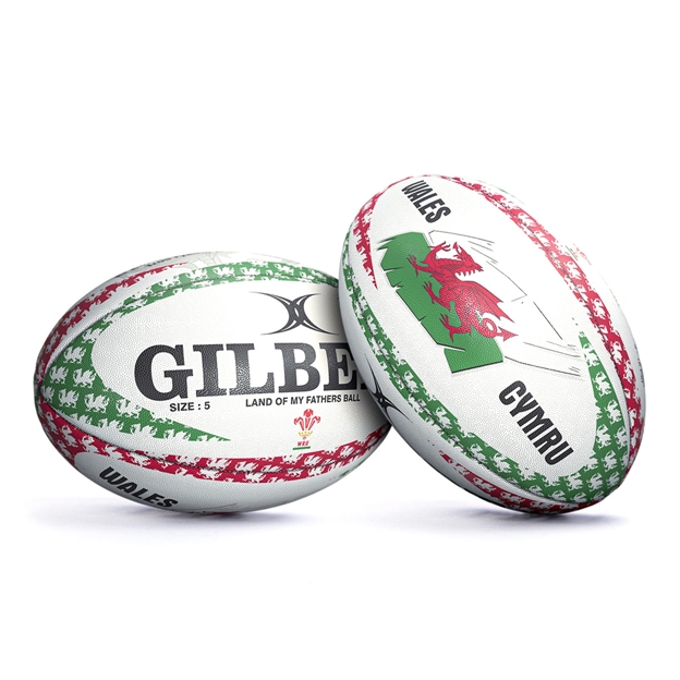 Gilbert Wales 'Land of My Fathers' Rugby Ball - Back