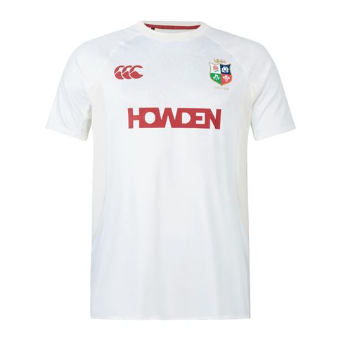 British and Irish Lions Mens Super Light Training T-Shirt Cream - Front British and Irish Lions Mens Super Light Training T-Shirt Cream - Front