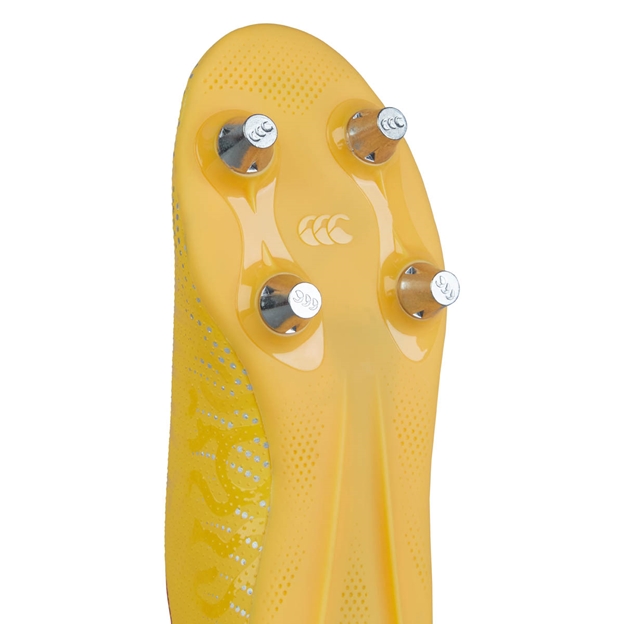 Canterbury Junior Speed Infinite Team Soft Ground Rugby Boots Yellow - Forefoot