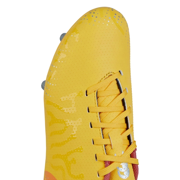 Canterbury Junior Speed Infinite Team Soft Ground Rugby Boots Yellow - Toe
