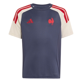France Kids Performance T-Shirt 26/27 Shadow Navy - Front View