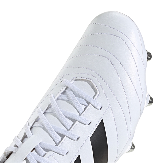 adidas Adults Kakari Soft Ground Rugby Boots White - Toe