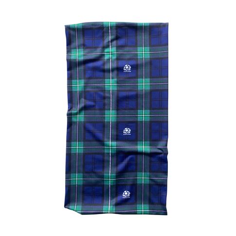 Bawbags Scotland Rugby Tartan Buff Navy - Front
