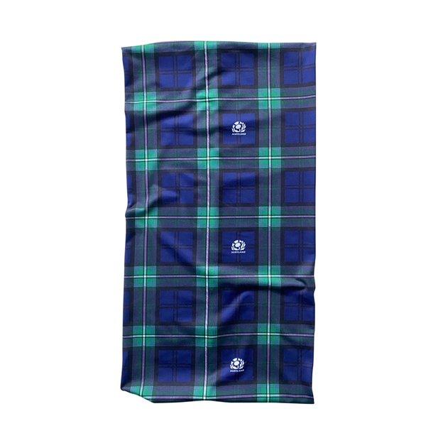 Bawbags Scotland Rugby Tartan Buff Navy - Front