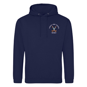 Hawick HS Hockey Hoodie Navy - Front Hawick HS Hockey Hoodie Navy - Front