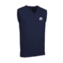Scotland Mens Glenmuir V Neck Cotton Slipover Navy - Front 