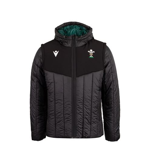 Wales Kids Travel Bomber Jacket 26/27 Black - Front View