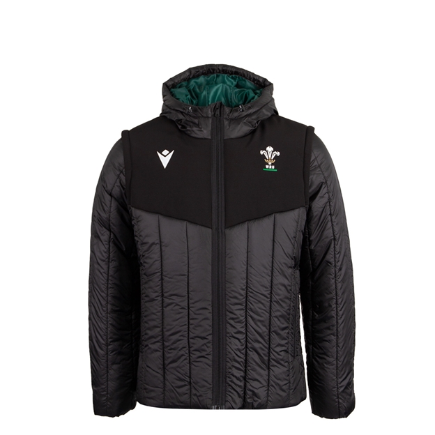 Wales Kids Travel Bomber Jacket 26/27 Black - Front View