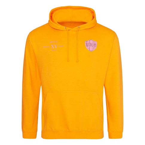 Womens World Cup Brazil Adults Classic Hoodie Gold - Front Womens World Cup Brazil Adults Classic Hoodie Gold - Front