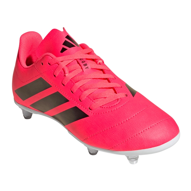 Adidas Kids Soft Ground Rugby Boots Solar Turbo - Front View
