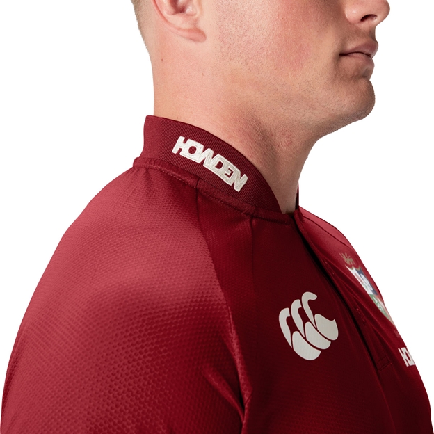British and Irish Lions Mens Polo Shirt Red - Model Canterbury
