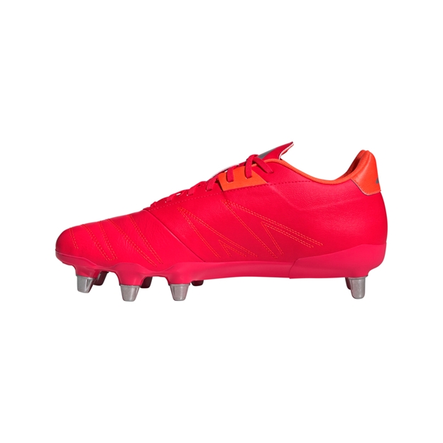 adidas Adults Kakari Elite Soft Ground Rugby Boots - Lucid Red