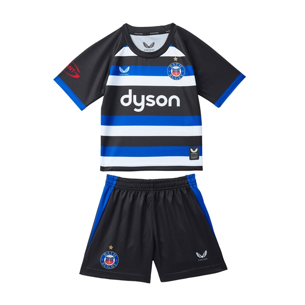 Bath Rugby Infant Home Rugby Kit 26/27 Caviar - Front View