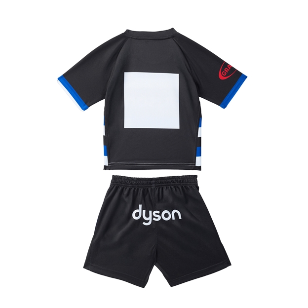 Bath Rugby Infant Home Rugby Kit 26/27 Caviar - Back View