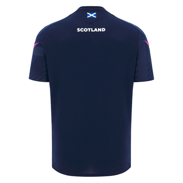 Scotland Mens Training Shirt 25/26 Navy - Back