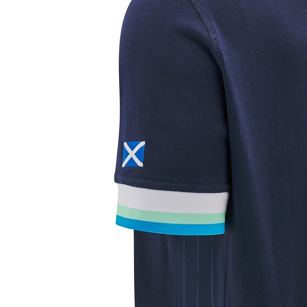Scotland Mens Home Cotton Rugby Shirt - Short Sleeve - 24/25