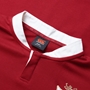 British and Irish Lions Adults Long Sleeve Classic Rugby Shirt - Red - Collar 