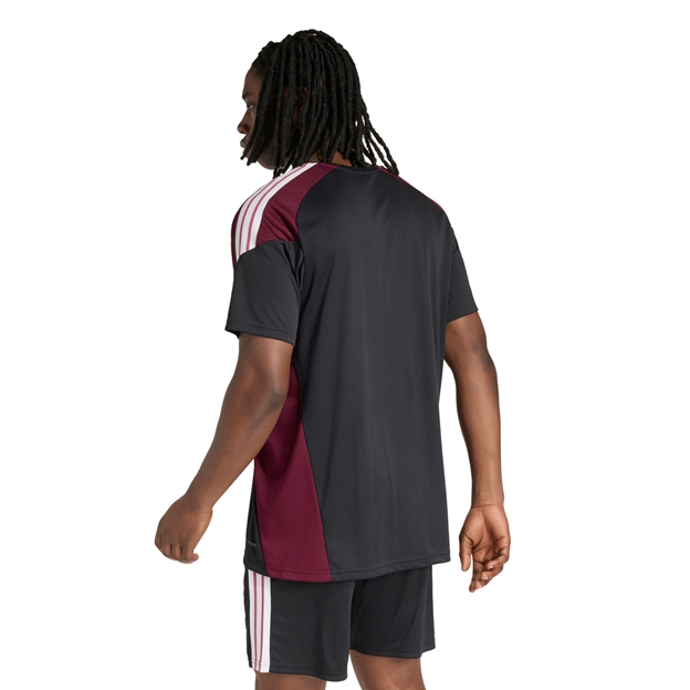 All Blacks Mens Performance T-Shirt 26/27 All Black - Model Back View