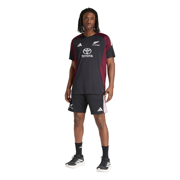 All Blacks Mens Performance T-Shirt 26/27 All Black - Model Walking View