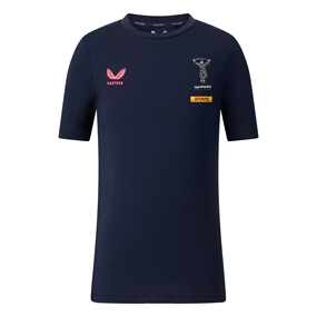 Harlequins Kids Off Pitch T-Shirt 26/27 Navy - Front View