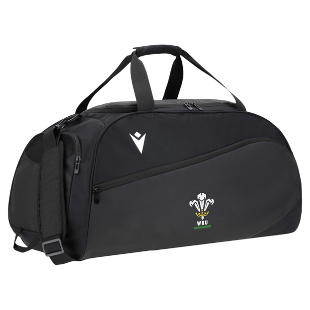 Wales Adults Gym Bag 26/27 Black - Front View