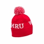 Wales Adults Pom Pom Beanie - Red 2025 - Back 