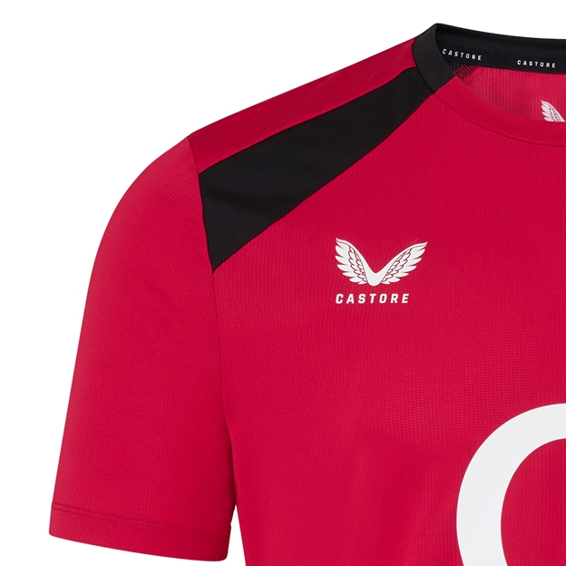 England Mens Performance T-Shirt 26/27 Persian Red - Castore