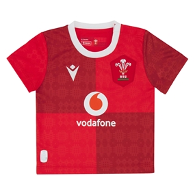 Wales Babies Home Rugby Kit 25/26 Red - Front