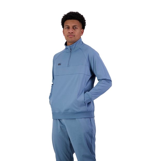 Canterbury Tempo Quarter Zip Sweat - Provincial Blue