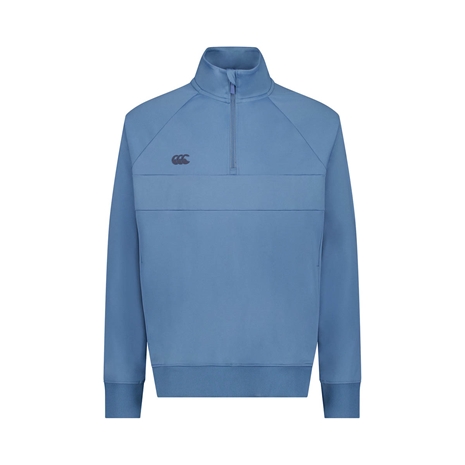Canterbury Tempo Quarter Zip Sweat Provincial Blue - Front