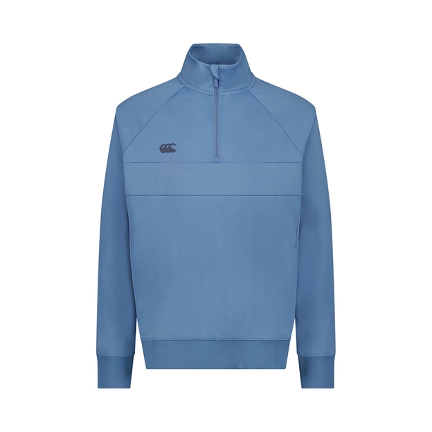 Canterbury Tempo Quarter Zip Sweat Provincial Blue - Front