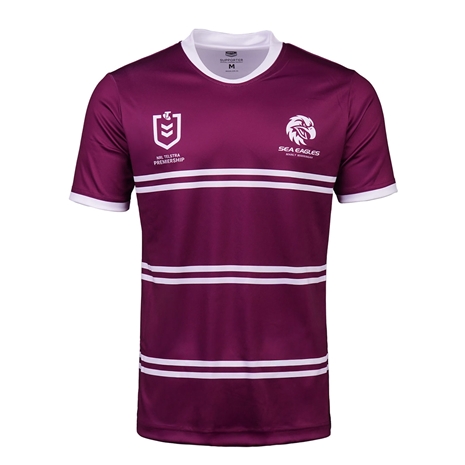 Manly Sea Eagles Kids Supporters Shirt 2025 Maroon - Front