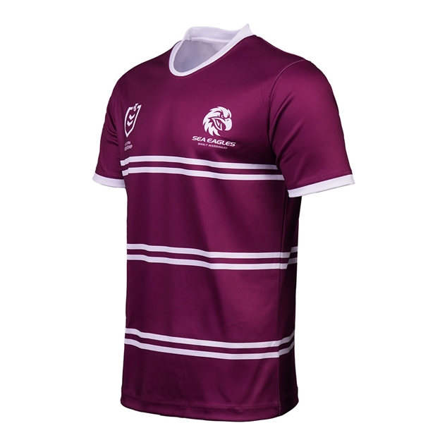 Manly Sea Eagles Kids Supporters Shirt 2025 Maroon - Side