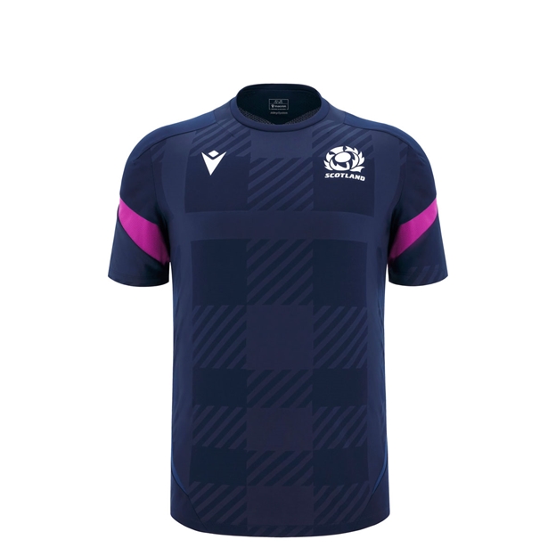 Scotland Junior Training Shirt 25/26 Navy - Front
