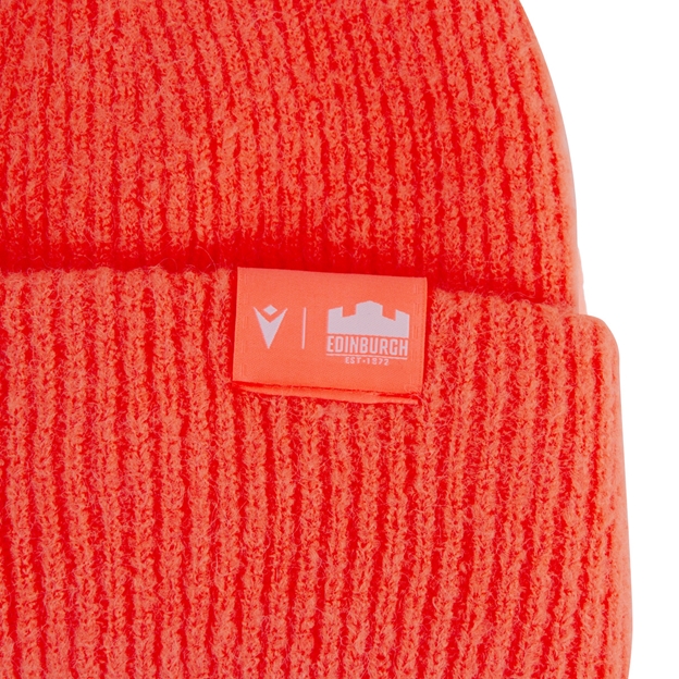 Edinburgh Beanie 25/26 Coral - Edinburgh Logo