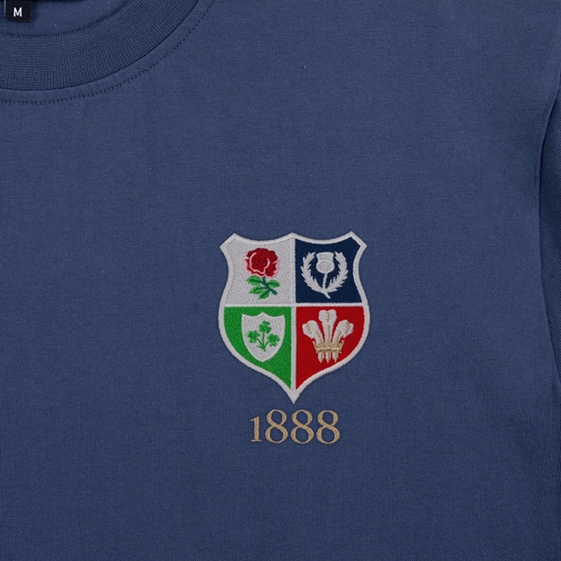 Lions1888 Pure Cotton T-Shirt - Petrol Blue