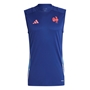 France adidas Mens Singlet - Dark Blue 2024 - Front 