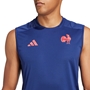 France adidas Mens Singlet - Dark Blue 2024 - Model Chest 