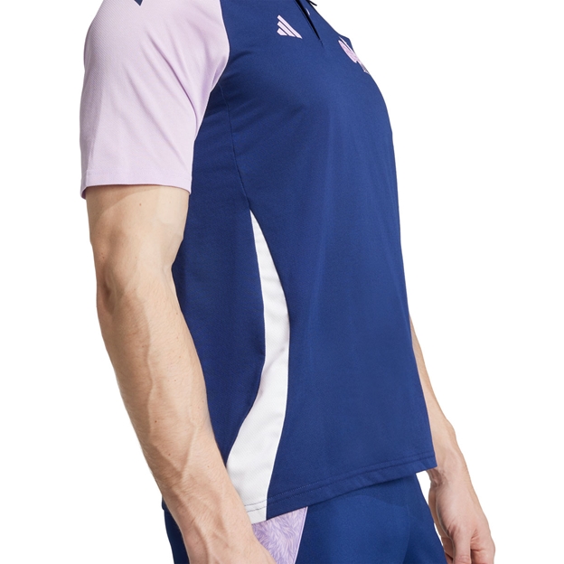 France Mens Training Polo 25/26 Blue - Model Close-up